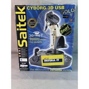 Saitek Cyborg 3D Gold USB PC/Mac Flight Stick Joystick Controller